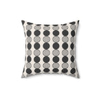 Monochrome Circle Throw Pillow | Mid Century Modern Decor