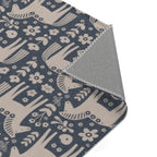 Dala Horse Area Rug | Scandinavian Folk Floral Decor
