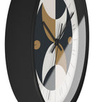 Crescent Moon Wall Clock | Mid Century Atomic Decor