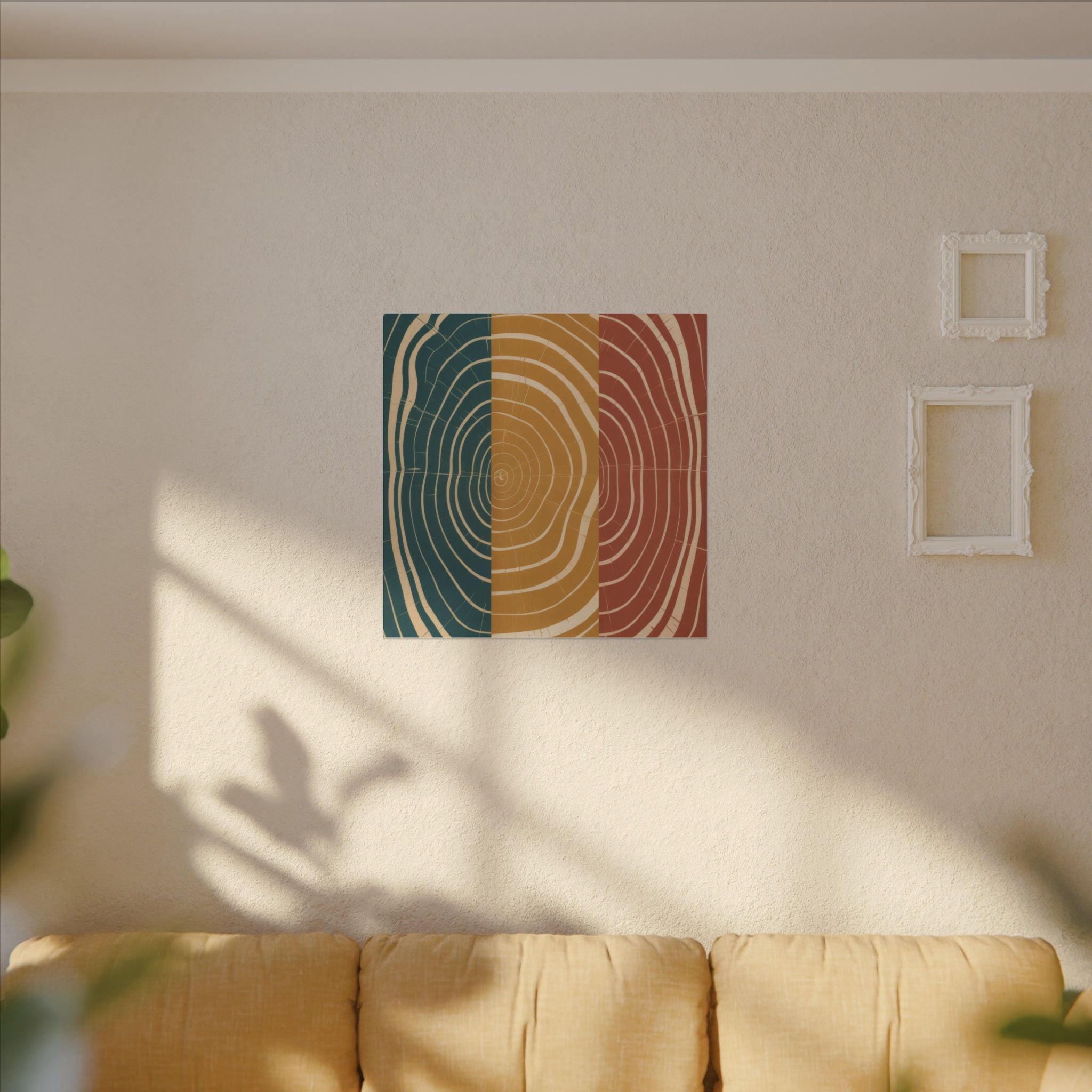 Abstract Wood Grain Trio Matte Canvas | Stretched Wall Art