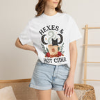 Hexes & Hot Cider Black Cat T-Shirt | Witchy Fall Tee