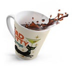 Bad Kitty Lounge Latte Mug | Retro Black Cat Martini