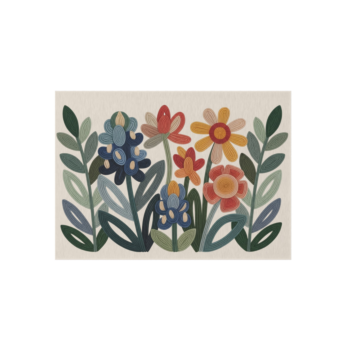 Wildflower Outdoor Rug | Floral Patio & Porch Decor