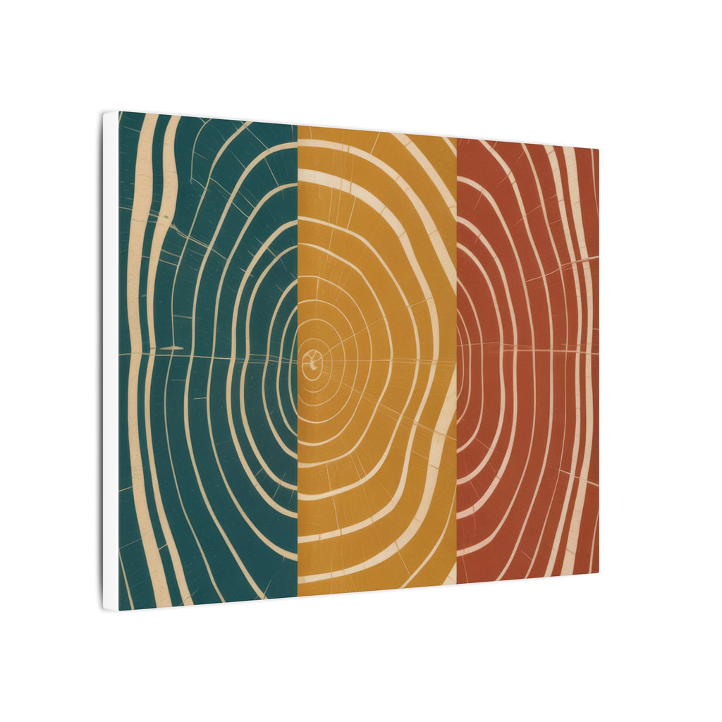 Abstract Wood Grain Trio Matte Canvas | Stretched Wall Art