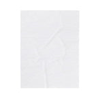 Close view of the soft white reverse side of the plush blanket