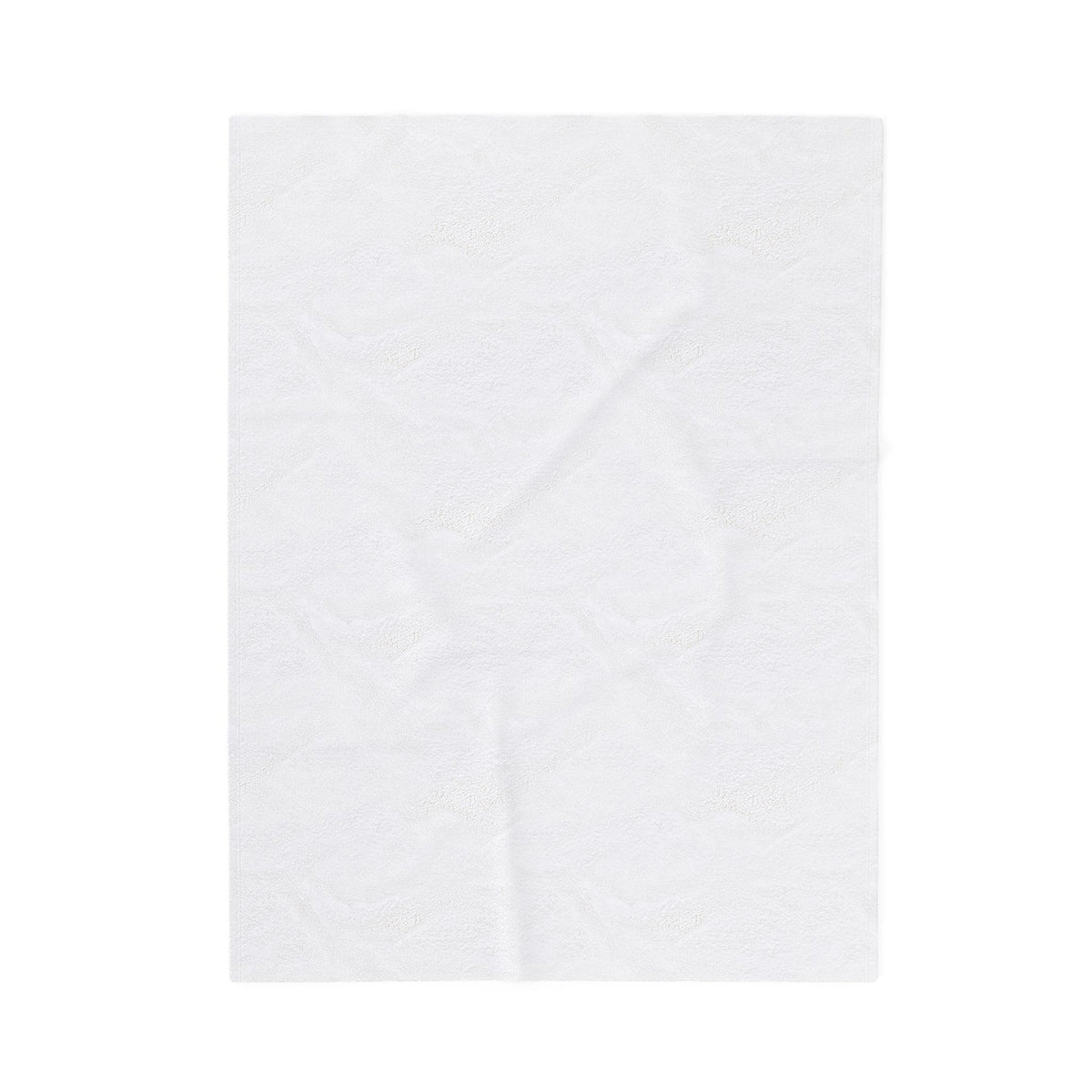 Close view of the soft white reverse side of the plush blanket