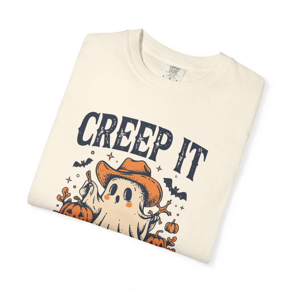 Creep It Country T-shirt | Halloween Ghost with Pumpkins