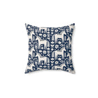 Scandinavian Folk Horses Throw Pillow | Square Pillow with insert