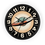 Retro UFO Wall Clock | Atomic Starburst Sci-Fi Decor