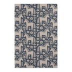 Dala Horse Area Rug | Scandinavian Folk Floral Decor