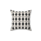 Monochrome Circle Throw Pillow | Mid Century Modern Decor