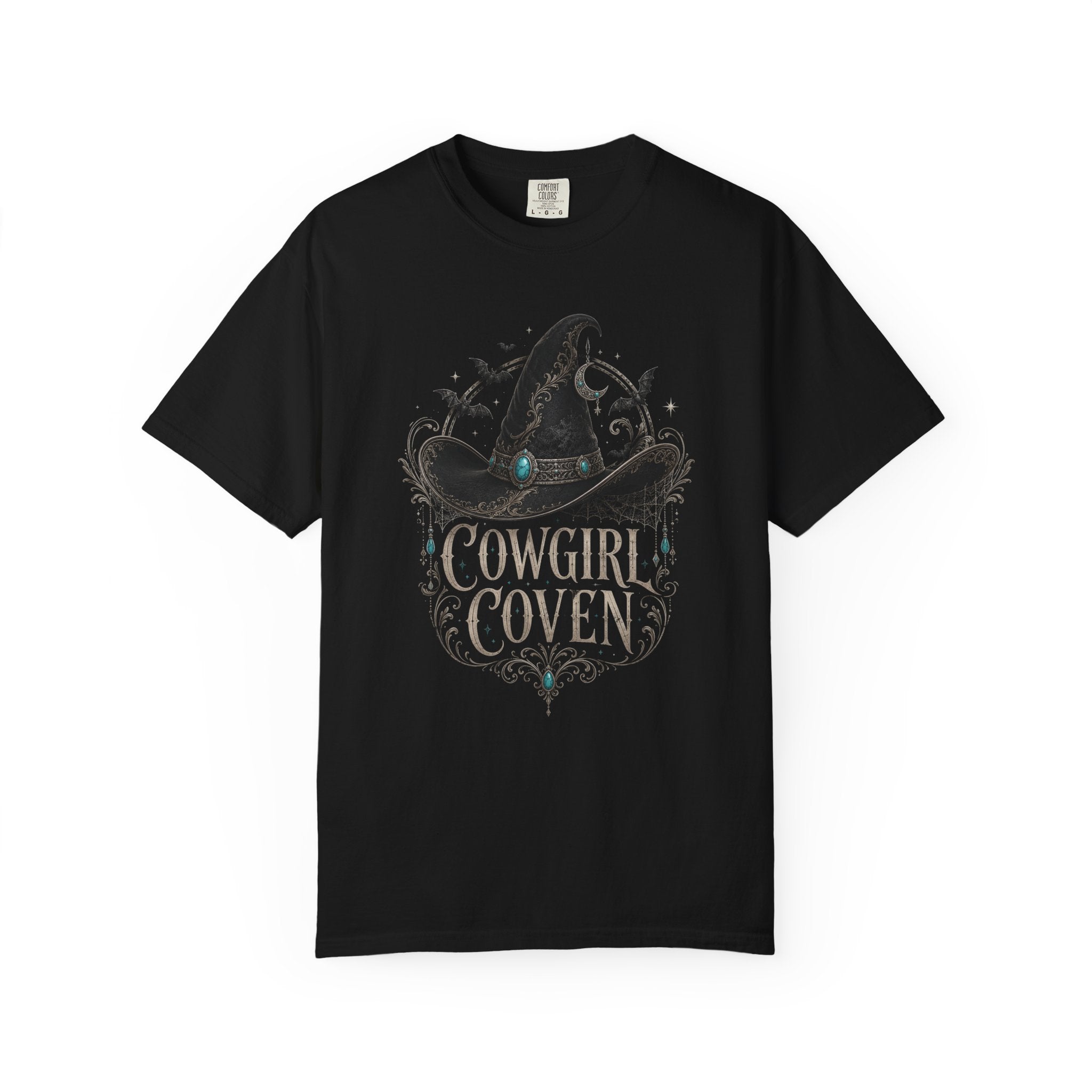 Cowgirl Coven Witchy Hat T-shirt | Cowgirl Witch Design