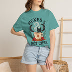 Hexes & Hot Cider Black Cat T-Shirt | Witchy Fall Tee