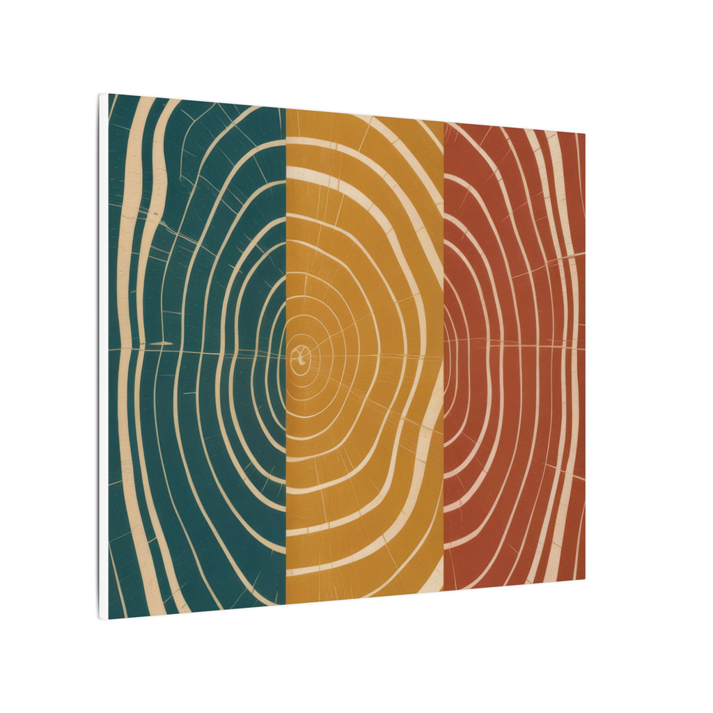 Abstract Wood Grain Trio Matte Canvas | Stretched Wall Art