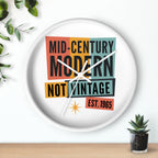 Personalized EST. Year Wall Clock | Mid Century Modern