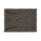 Abstract Lion Woven Blanket | Animal Print Throw