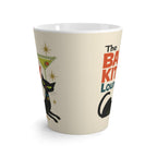 Bad Kitty Lounge Latte Mug | Retro Black Cat Martini