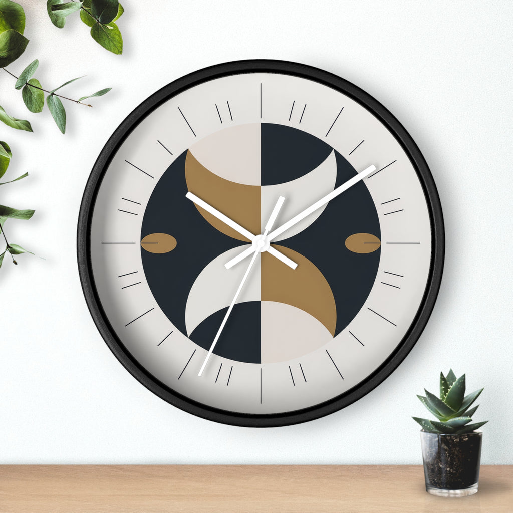 Mid-Century Moon Crescent Wall Clock | MCM Atomic Modern Minimal