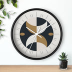 Crescent Moon Wall Clock | Mid Century Atomic Decor