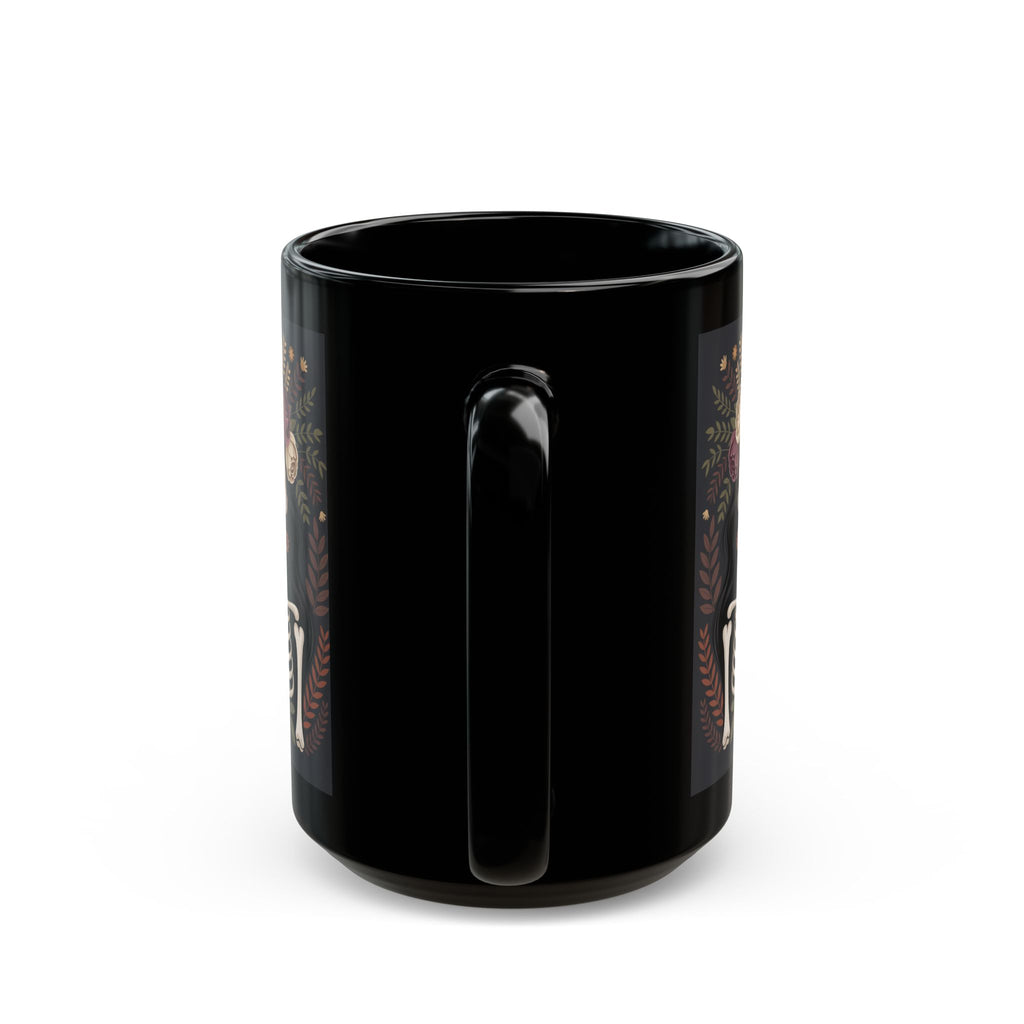 Day of the Dead La Catrina Skull Mug | Black 11oz 15oz