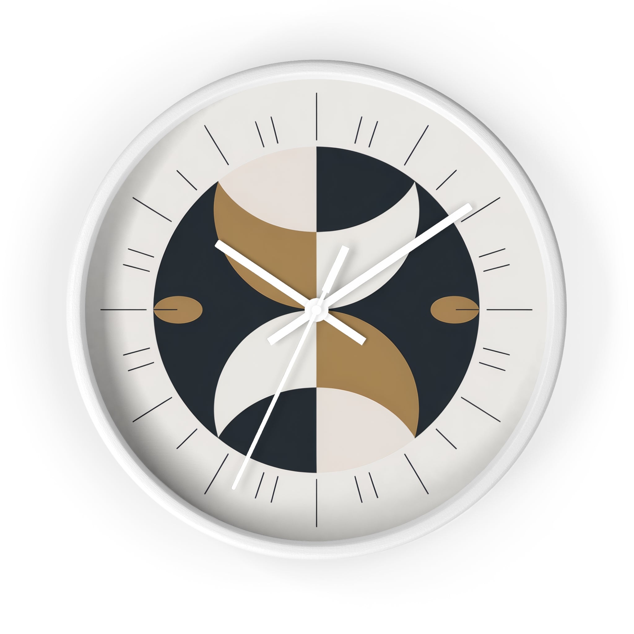 Mid-Century Moon Crescent Wall Clock | MCM Atomic Modern Minimal