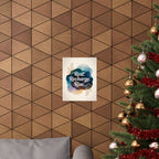 Rest Recharge Rise Poster | Motivational Wall Art