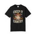 Creep It Country T-shirt | Halloween Ghost with Pumpkins