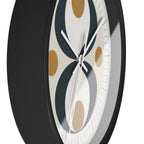 Mid Century Modern Clock | Atomic Retro Minimalist Hourglass Wall Clock