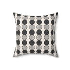Monochrome Circle Throw Pillow | Mid Century Modern Decor