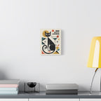 Art Deco Black Cat Martini Canvas | Bad Kitty