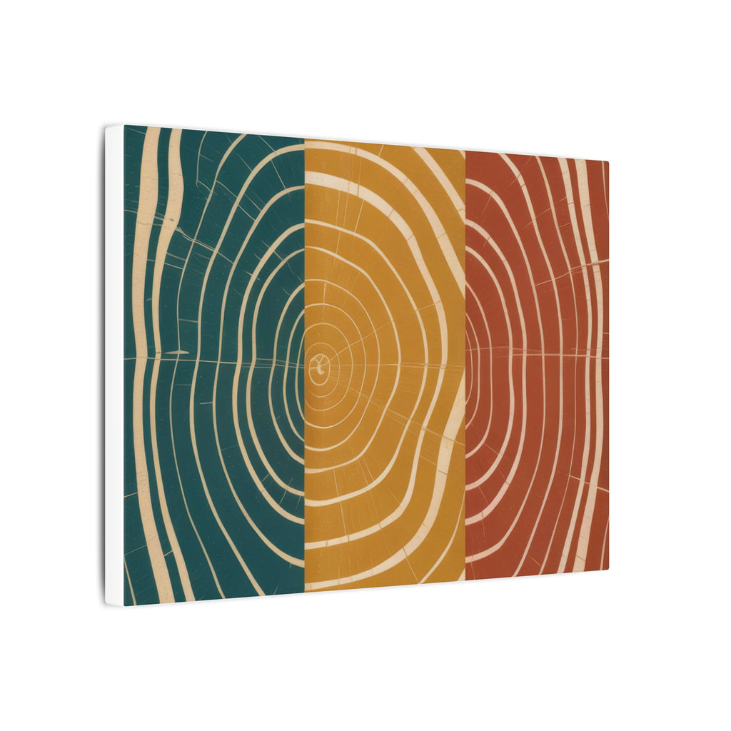 Abstract Wood Grain Trio Matte Canvas | Stretched Wall Art