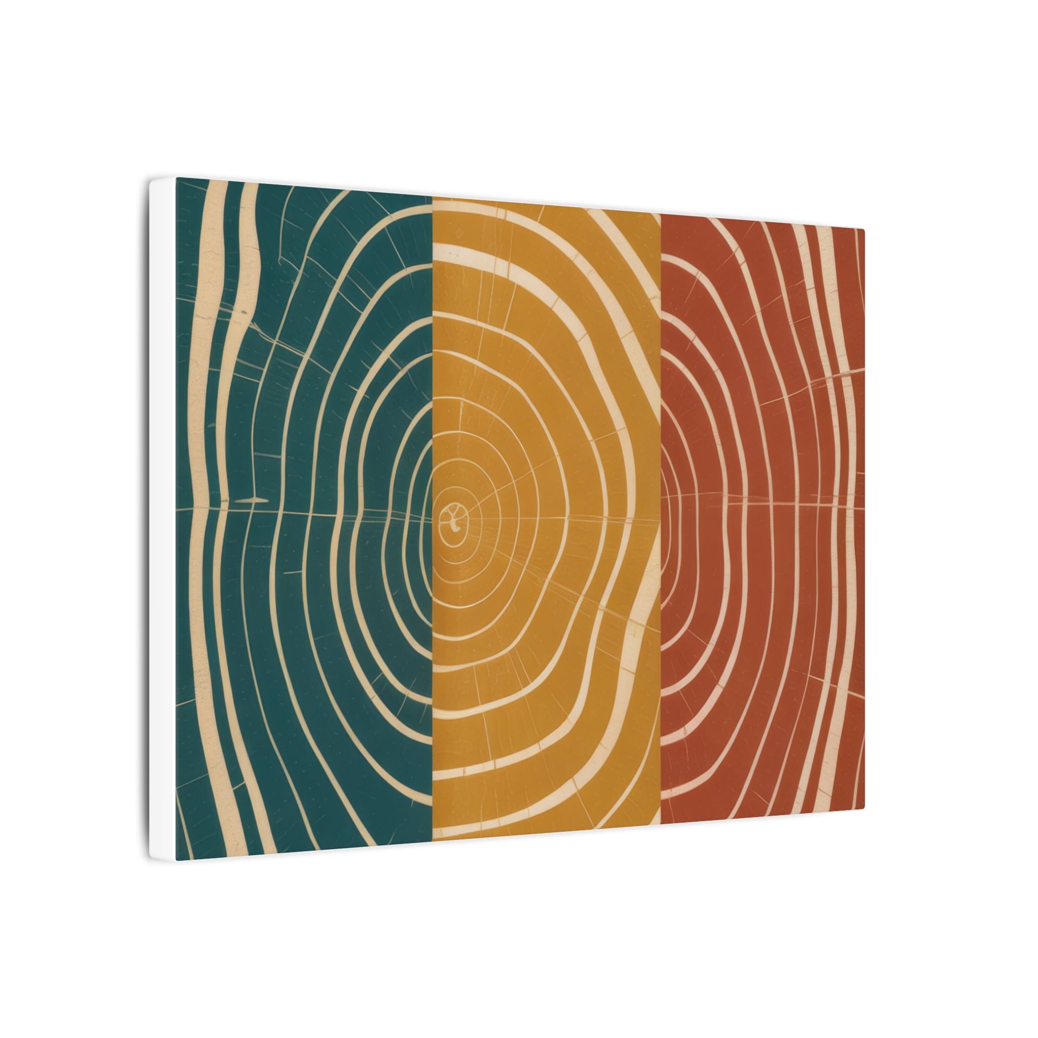Abstract Wood Grain Trio Matte Canvas | Stretched Wall Art