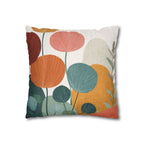 Watercolor Botanical Faux Suede Pillow Cover