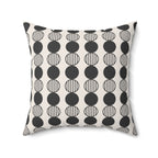 Monochrome Circle Throw Pillow | Mid Century Modern Decor