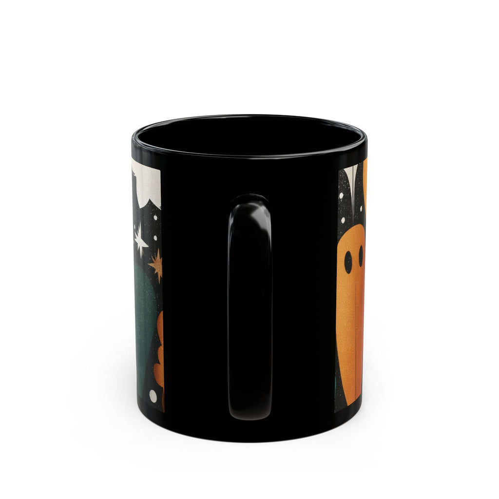 Spooky Ghosts Coffee Mug, Halloween Mug, Cute Mug Gift, Whimsical Mug, Halloween Decor, mid century