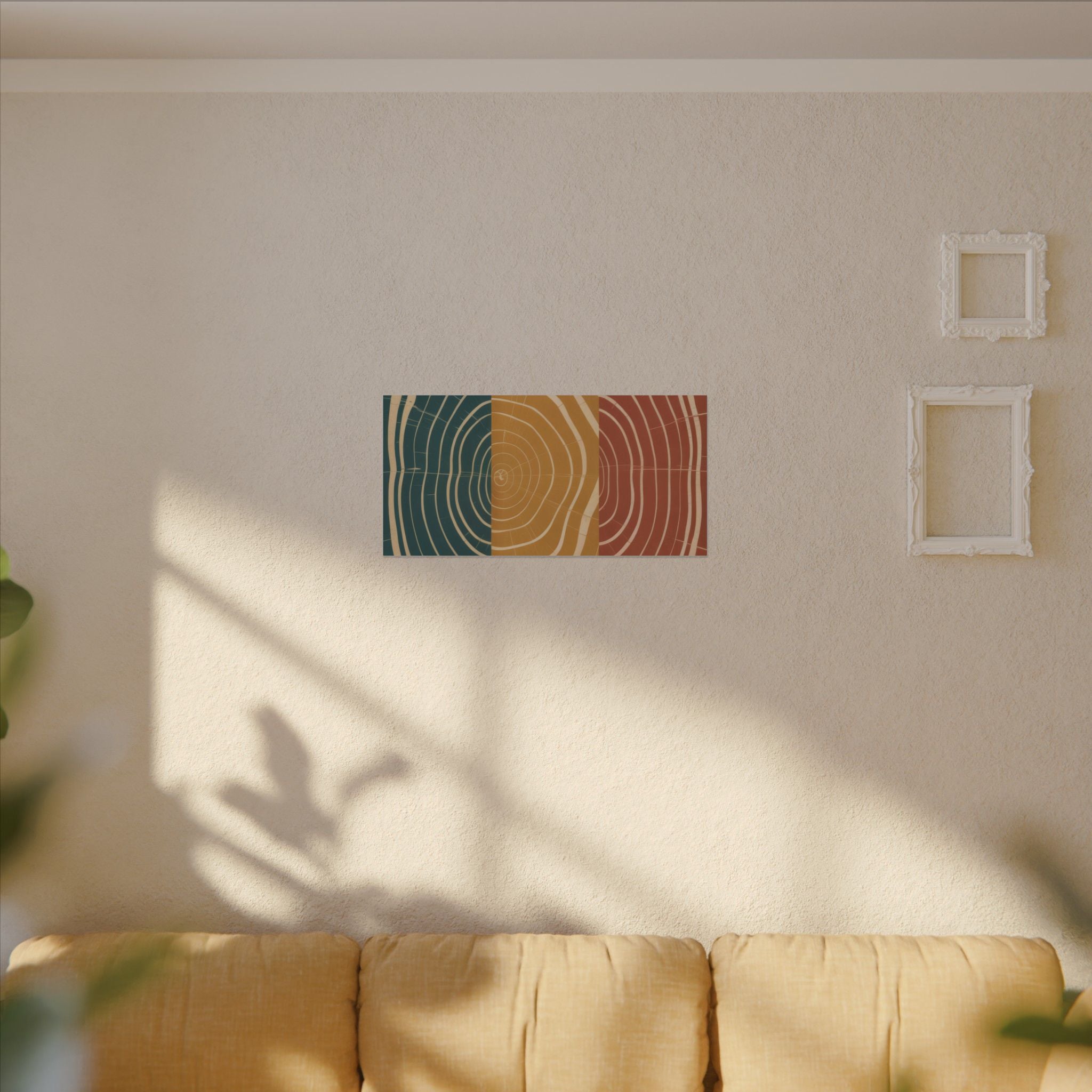 Abstract Wood Grain Trio Matte Canvas | Stretched Wall Art