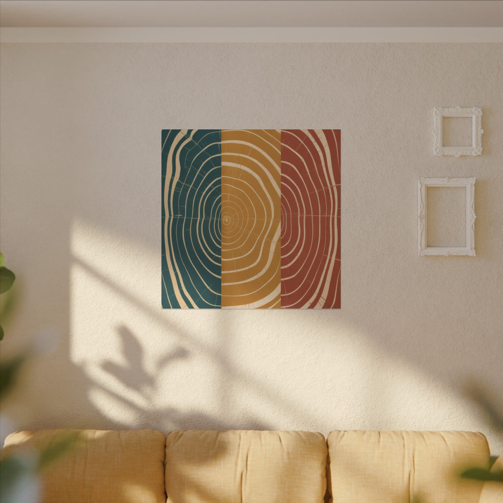 Abstract Wood Grain Trio Matte Canvas | Stretched Wall Art