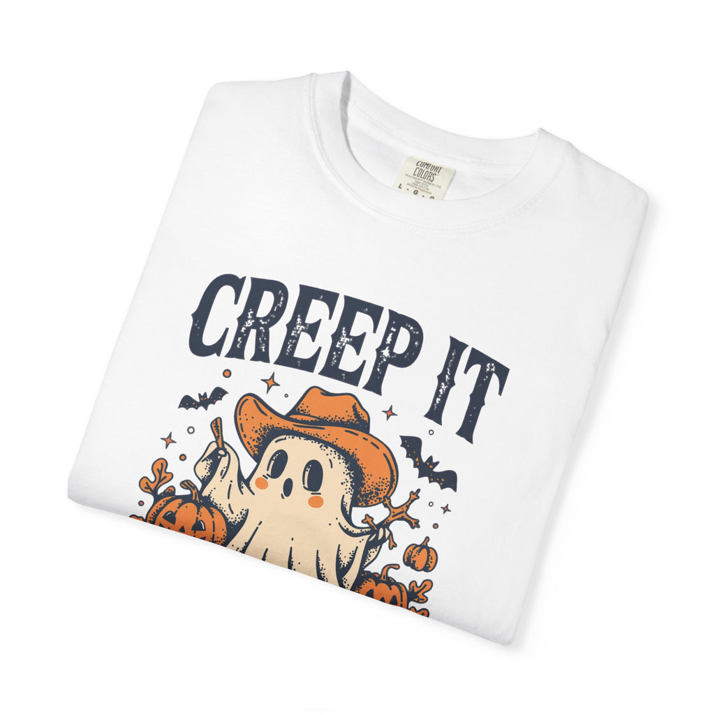 Creep It Country T-shirt | Halloween Ghost with Pumpkins