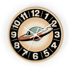 Retro UFO Wall Clock | Atomic Starburst Sci-Fi Decor
