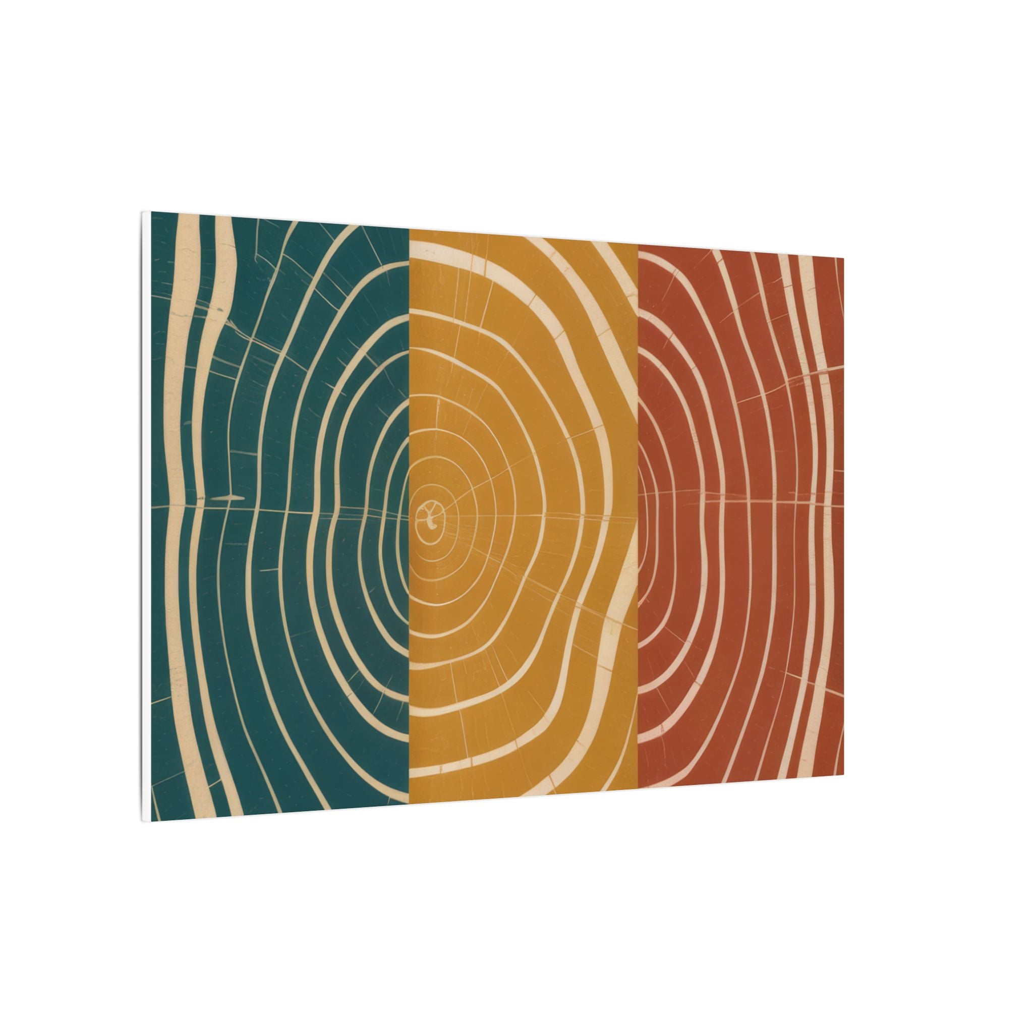 Abstract Wood Grain Trio Matte Canvas | Stretched Wall Art