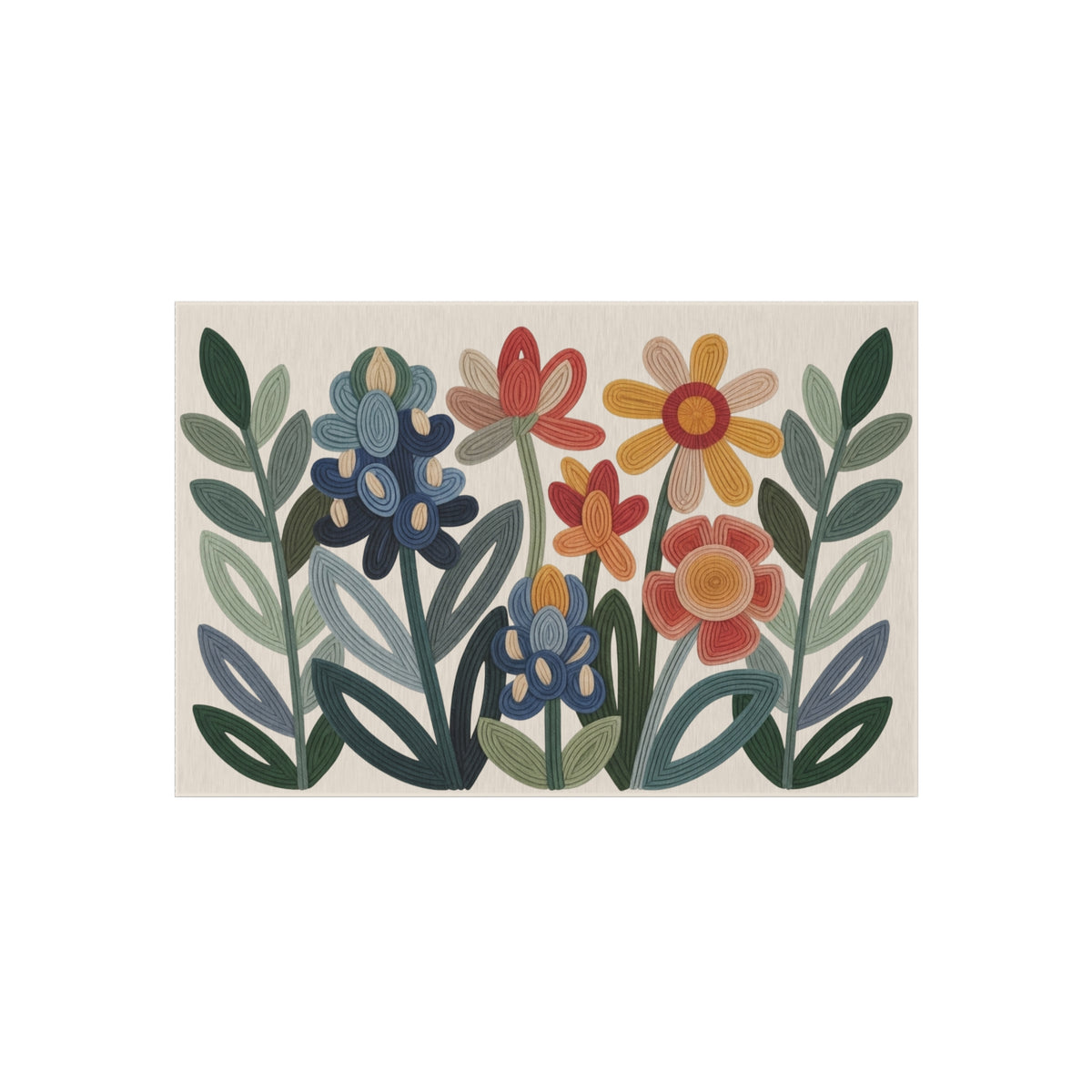 Wildflower Outdoor Rug | Floral Patio & Porch Decor