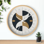 Crescent Moon Wall Clock | Mid Century Atomic Decor
