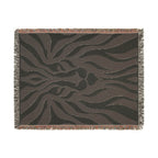 Abstract Lion Woven Blanket | Animal Print Throw