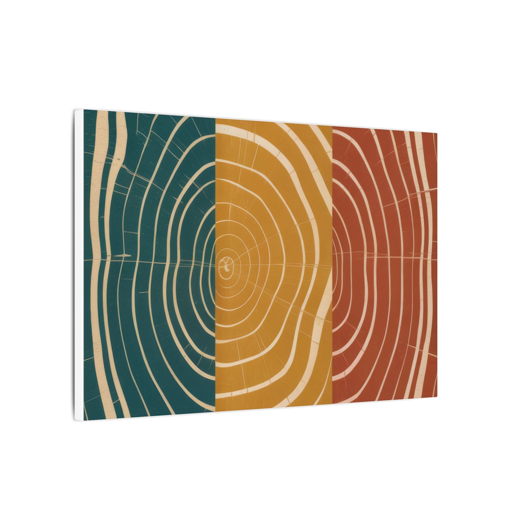 Abstract Wood Grain Trio Matte Canvas | Stretched Wall Art
