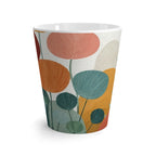Watercolor Botanical Latte Mug | Mid Century Floral