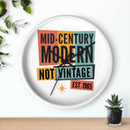 Personalized EST. Year Wall Clock | Mid Century Modern