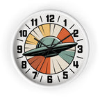 Retro UFO Sunburst Wall Clock | 1950s Space Age Decor