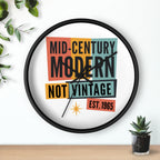 Personalized EST. Year Wall Clock | Mid Century Modern