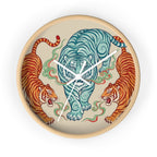 Chinoiserie Three Tigers Wall Clock | Mid Century Modern