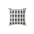 Mid-Century Modern Geometric Throw Pillow, Monochrome Circle Pattern, Modern Sofa Accent